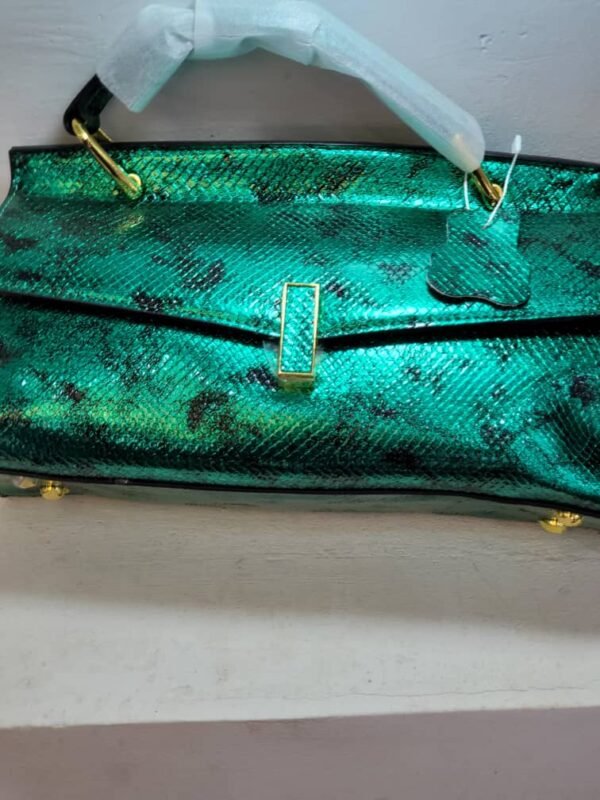 Pochette effet serpent