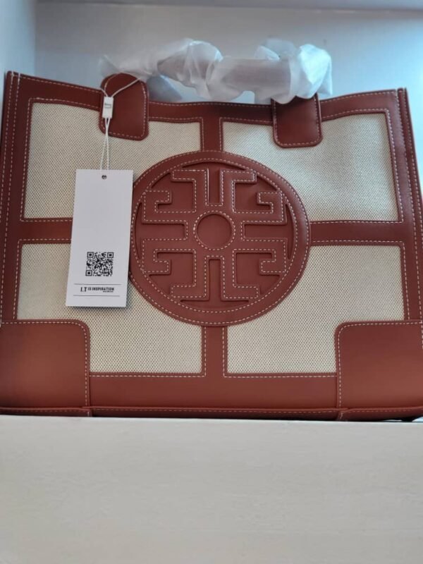 Sac Cabas Toile et Cuir