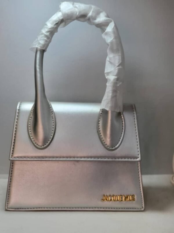 Sac Trapèze Lisse Argenté