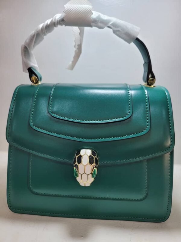 Sac à main structuré vert forêt