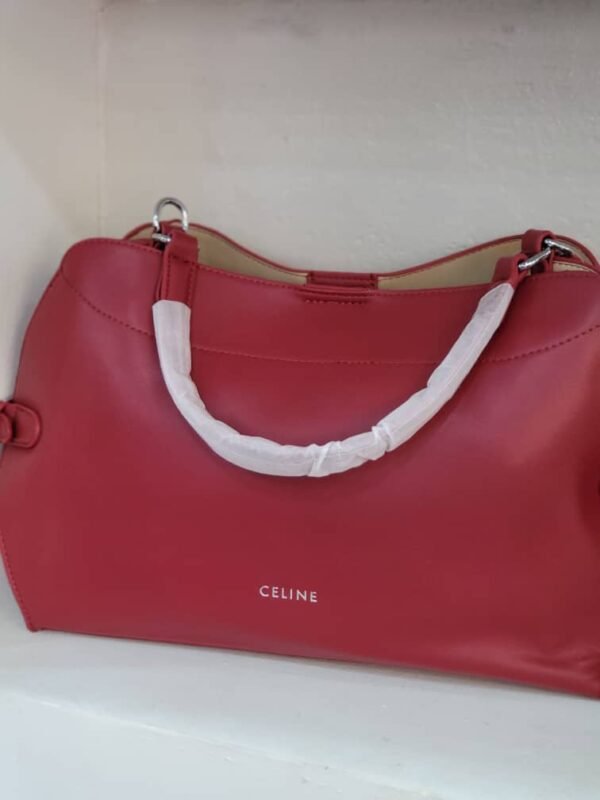 Sac cabas évasé à anses souples Rouge Cerise