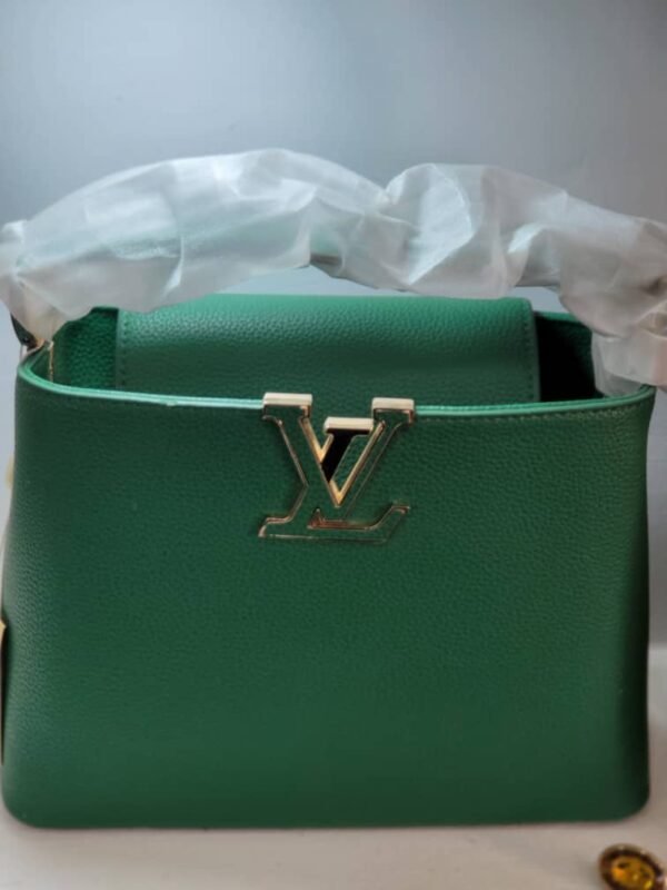 Sac seau grainé Vert émeraude